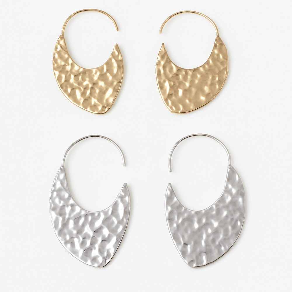 Σφυρήλατο ανάγλυφο Σκουλαρίκι